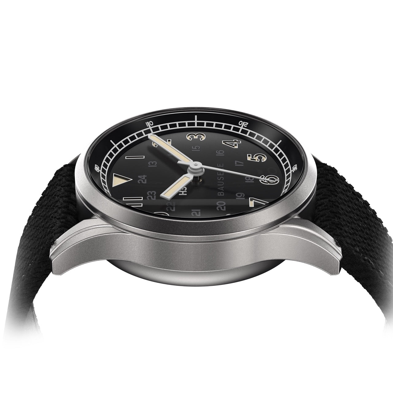 Bausele Classic Field eries Black Crown Mesh strap HD Large