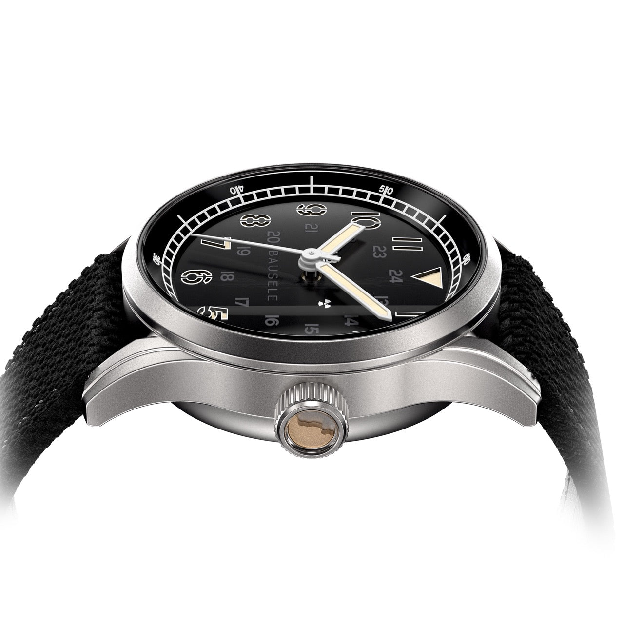 Bausele Classic Field Series Black Crown Orange strap HD Large