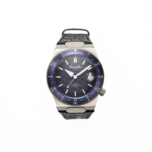 Elemental Black Leather Strap