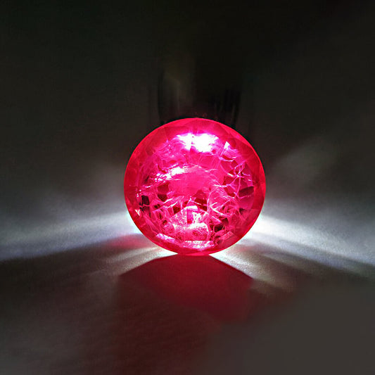 Photo of synthetic ruby of the kind used by Australian watchmaker Bausele for jewel bearings in the movement of automatic watches