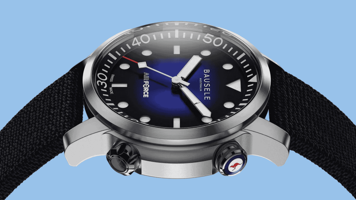 Bausele Air Force 5G | RAAF Pilot Watch, Swiss SW200 – BAUSELE