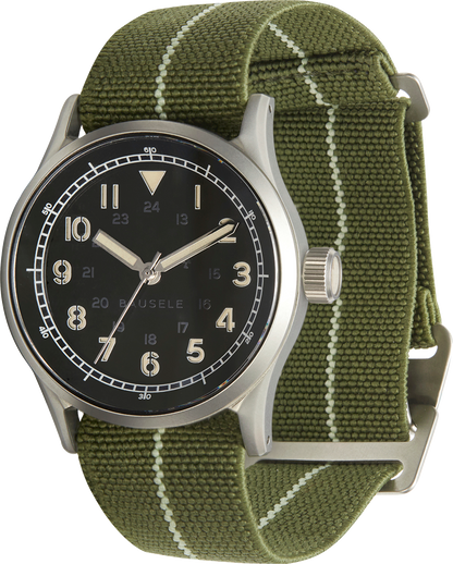 Elastic NATO Strap 22mm Lug Width Olive