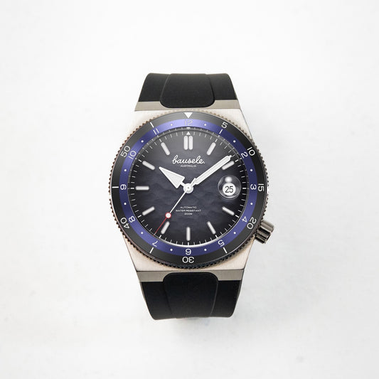 Elemental Black Rubber Strap