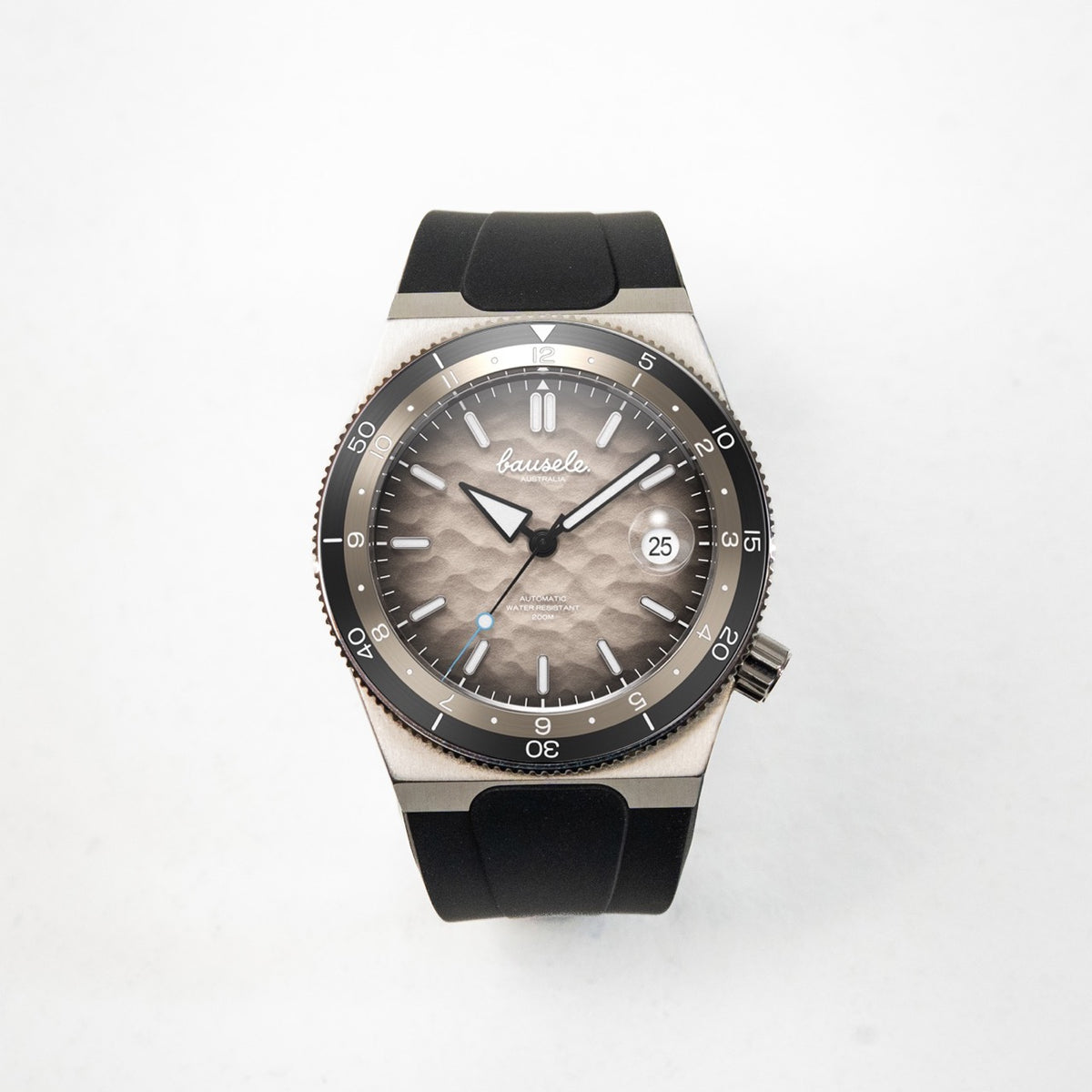 Elemental Black Rubber Strap
