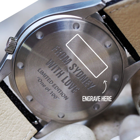 Custom Engraving for Kimberley Watch